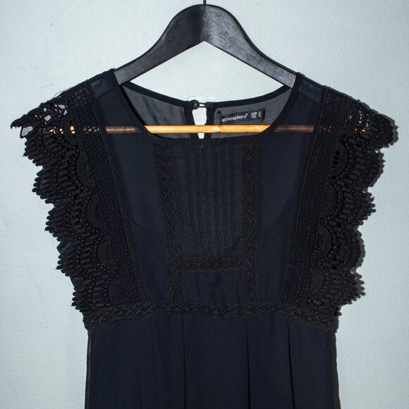 Atmosphere Sheer Black Dress - Picture 4 of 7